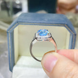 3 Carat Moissanite Square Ring - Trendsi - Flyclothing LLC