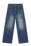 Men's Distressed Applique Straight Jeans - Trendsi - Flyclothing LLC