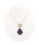 Abby Blue Lapis Golden Pendant Necklace - Barse Jewelry