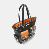Nicole Lee USA Geometric Pattern Tote Bag - Trendsi - Flyclothing LLC