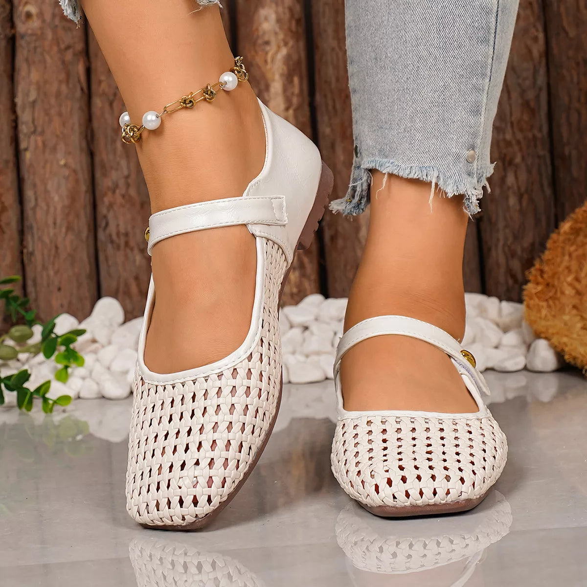 Square Toe Slip-Ons - Trendsi - Flyclothing LLC