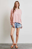 HEYSON Full Size Garment-Dyed Boat Neck Oversized Top - Trendsi - Flyclothing LLC