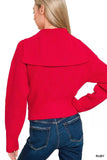 Zenana Ribbed Collared Zip Up Sweater Cardigan - Trendsi - Flyclothing LLC