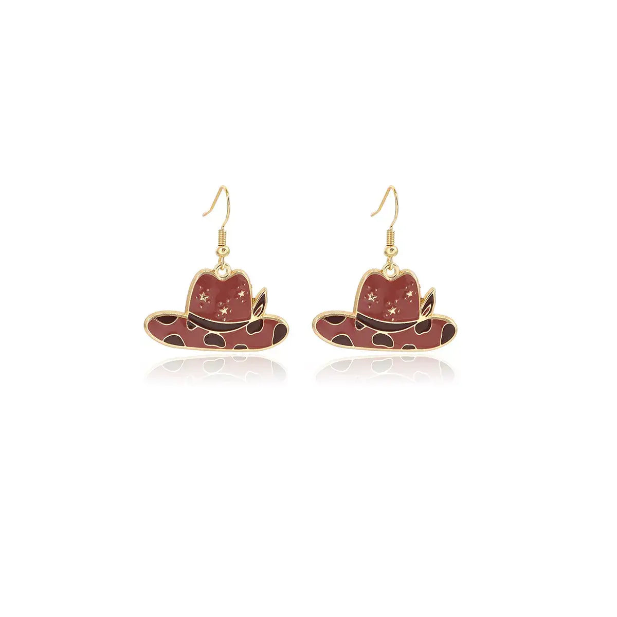 Cowboy Hat & Bottle Dangle Earrings - Trendsi - Flyclothing LLC