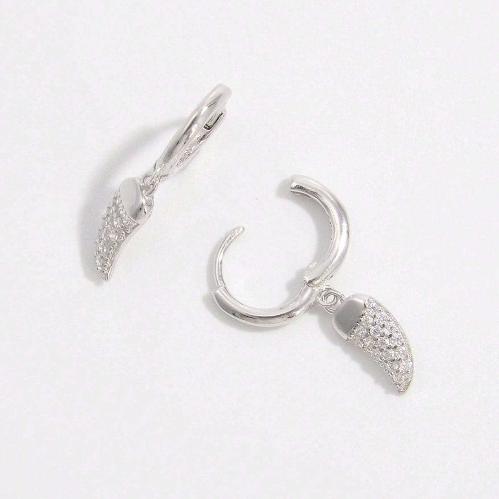 925 Sterling Silver Zircon Chili Shape Earrings - Trendsi - Flyclothing LLC