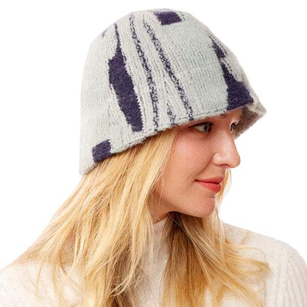 Abstract Patterned Soft Fabric Bucket Hat - Madeline Love - Flyclothing LLC