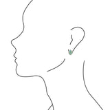 Abstract Blue Turquoise Sterling Silver Post Stud Earrings - Barse Jewelry