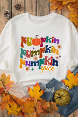 Letter Graphic Round Neck Long Sleeve Sweatshirt - Trendsi - Flyclothing LLC