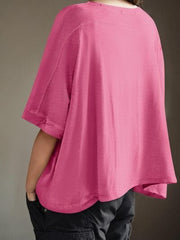Lovelet Round Neck Half Sleeve T-Shirt - Trendsi