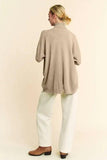 Davi & Dani Turtleneck Long Sleeve Knit Top - Trendsi
