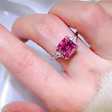 3 Carat Moissanite 925 Sterling Silver Ring - Trendsi - Flyclothing LLC