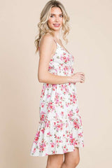 Culture Code Full Size Floral Frill Cami Dress - Trendsi