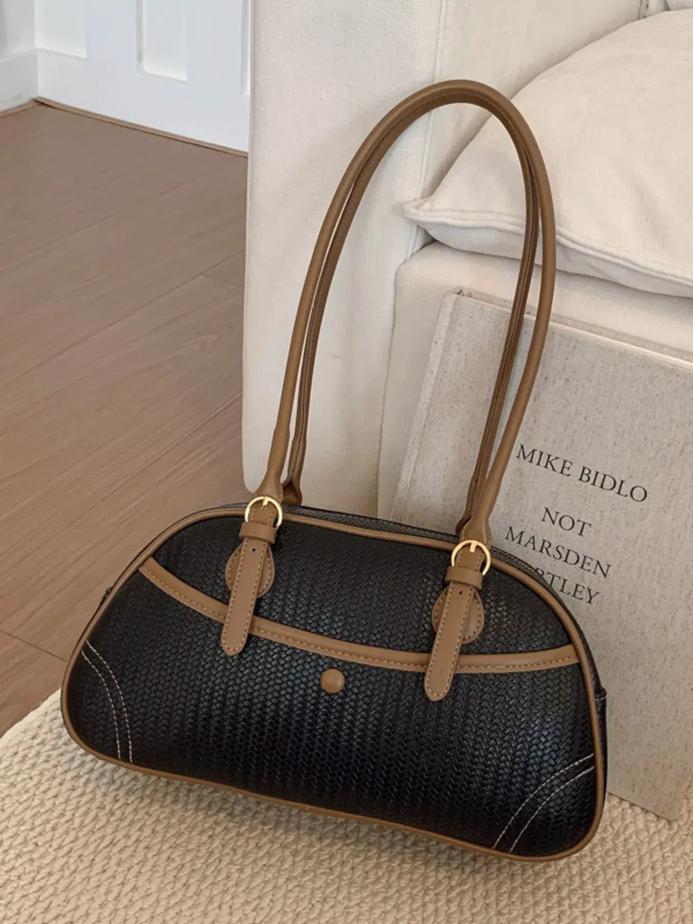 Vintage Buckle Shoulder Bag - Trendsi - Flyclothing LLC
