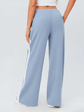 Side Striped Wide Leg Pants - Trendsi - Flyclothing LLC
