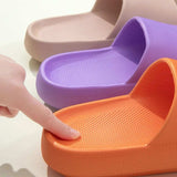 Open Toe Platform Slippers - Trendsi - Flyclothing LLC