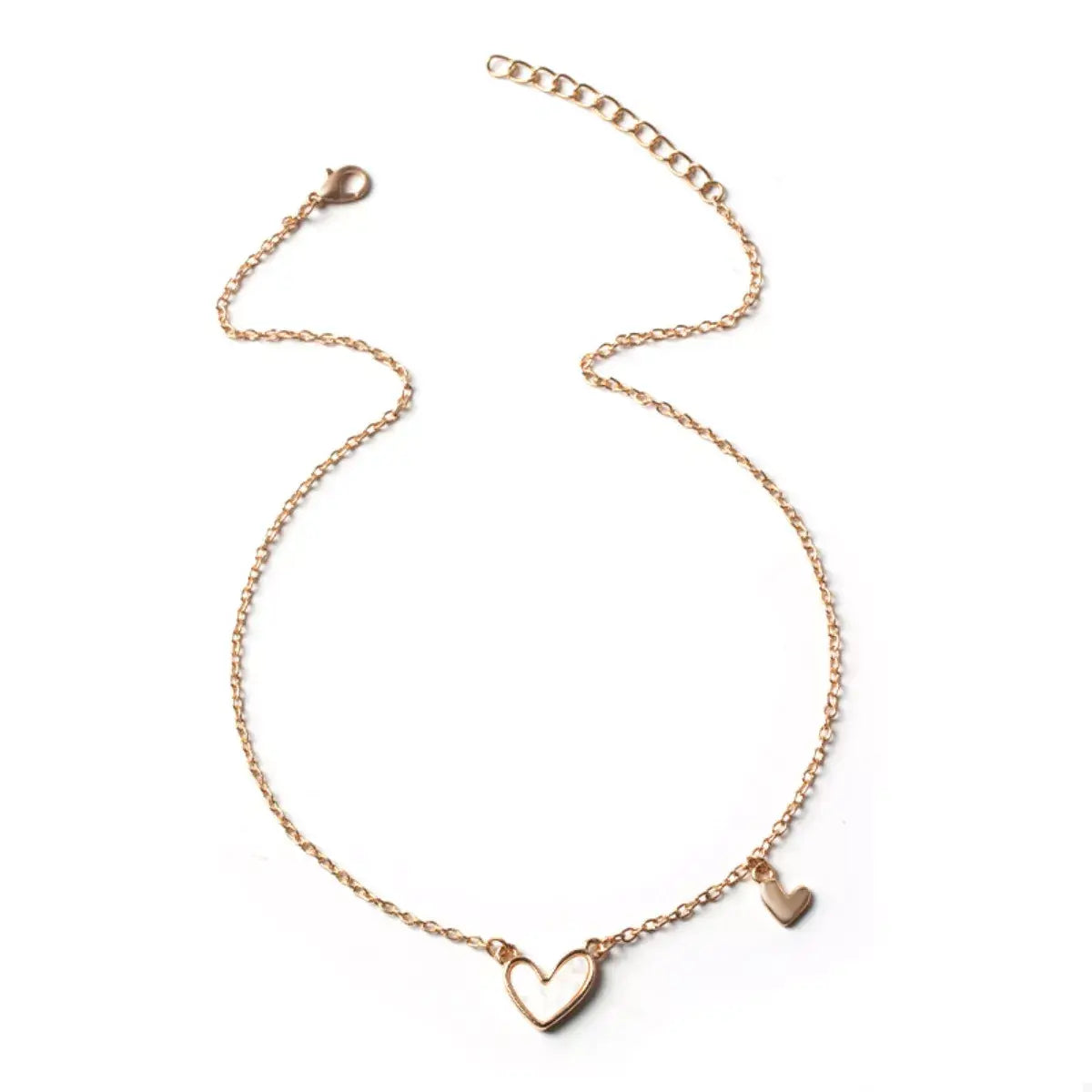 Alloy Heart Pendant Necklace - Trendsi - Flyclothing LLC