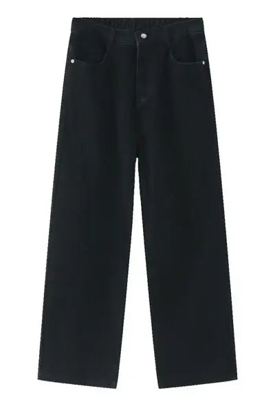 Wide Leg Jeans with Pockets - Trendsi - Flyclothing LLC