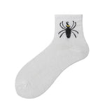 Cute Ghost Mid-Calf Halloween Socks With Pumpkin Print For Women