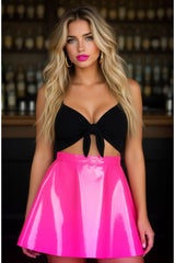 Hot Pink Patent Skirt