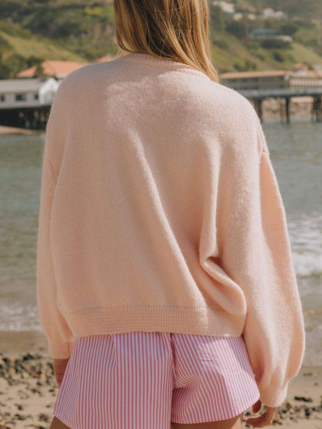 Button Down Long Sleeve Cardigan - Trendsi - Flyclothing LLC