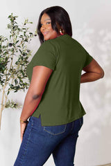 Basic Bae Full Size Round Neck Short Sleeve T-Shirt - ShopBasicbae - Flyclothing LLC