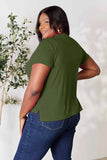 Basic Bae Full Size Round Neck Short Sleeve T-Shirt - Trendsi - Flyclothing LLC