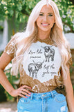 Graphic Round Neck Short Sleeve T-Shirt - Trendsi - Flyclothing LLC