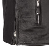 Ace Men's Leather Motorcycle Jacket - First Manufacturing Company - Flyclothing LLC