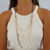 Multi-Layered Snake Chain Necklace - Trendsi - Flyclothing LLC