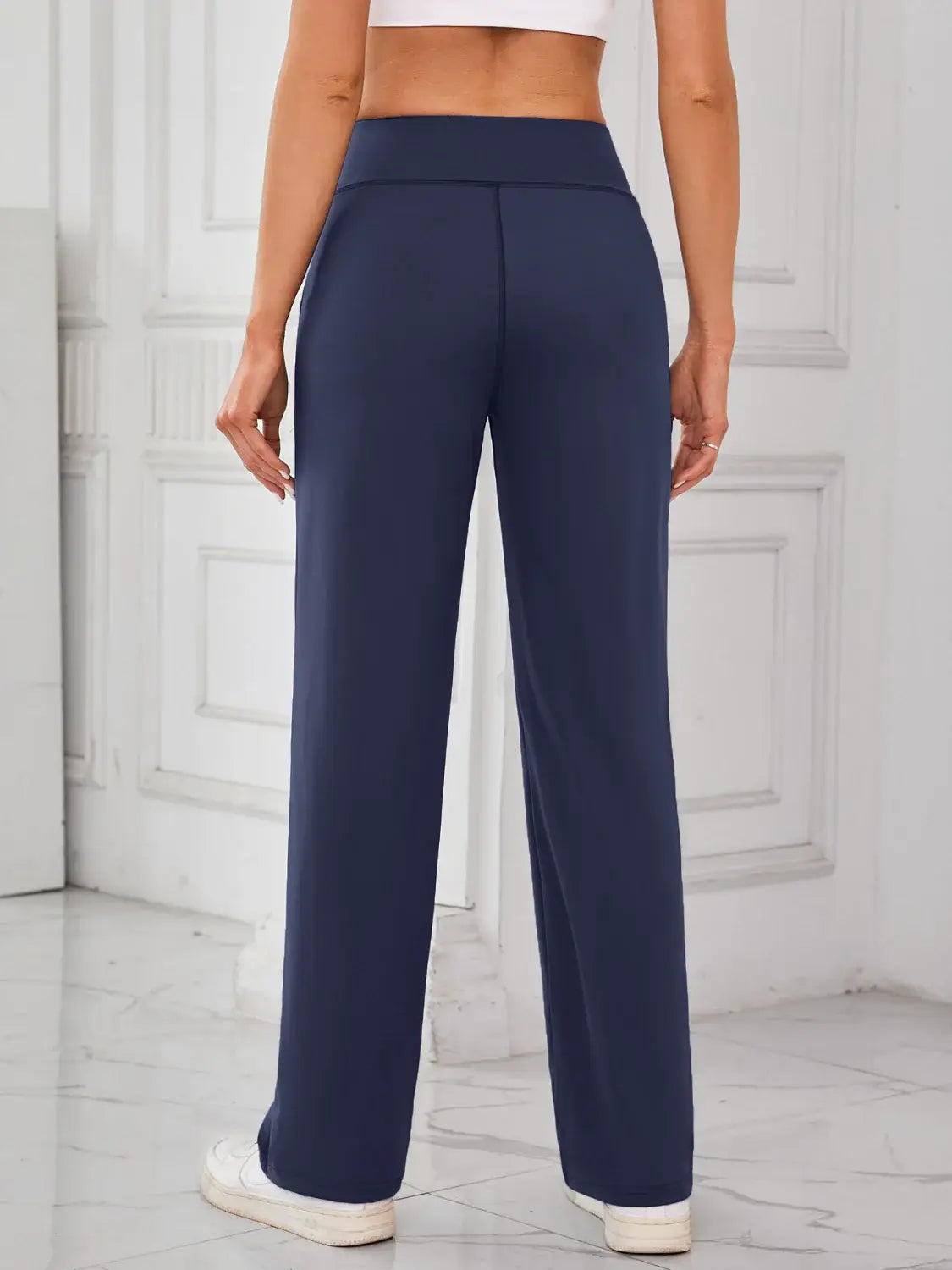 Lovelet High Waist Active Pants with Pockets - Trendsi - Flyclothing LLC