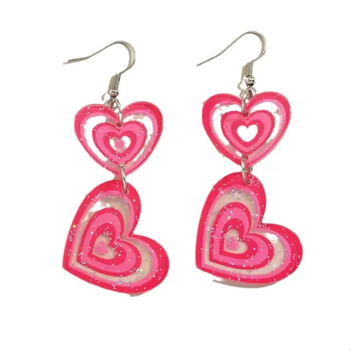 Heart Dangle Earrings - Trendsi - Flyclothing LLC