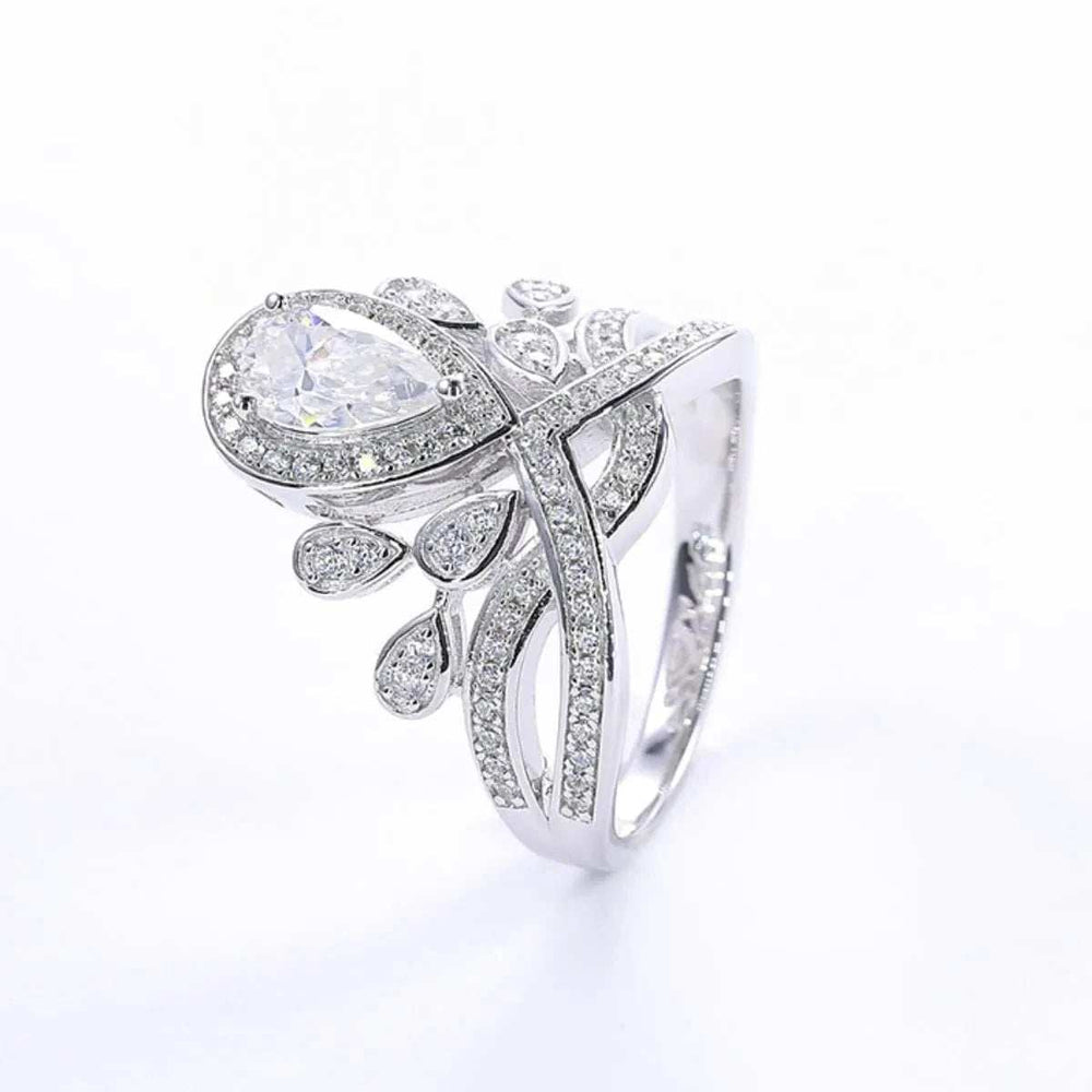 1 Carat Moissanite 925 Sterling Silver Ring - Trendsi - Flyclothing LLC