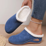 Plush Lined Wedge Slip-Ons - Trendsi - Flyclothing LLC