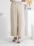 Wide Leg Elastic Waist Pants - Trendsi - Flyclothing LLC