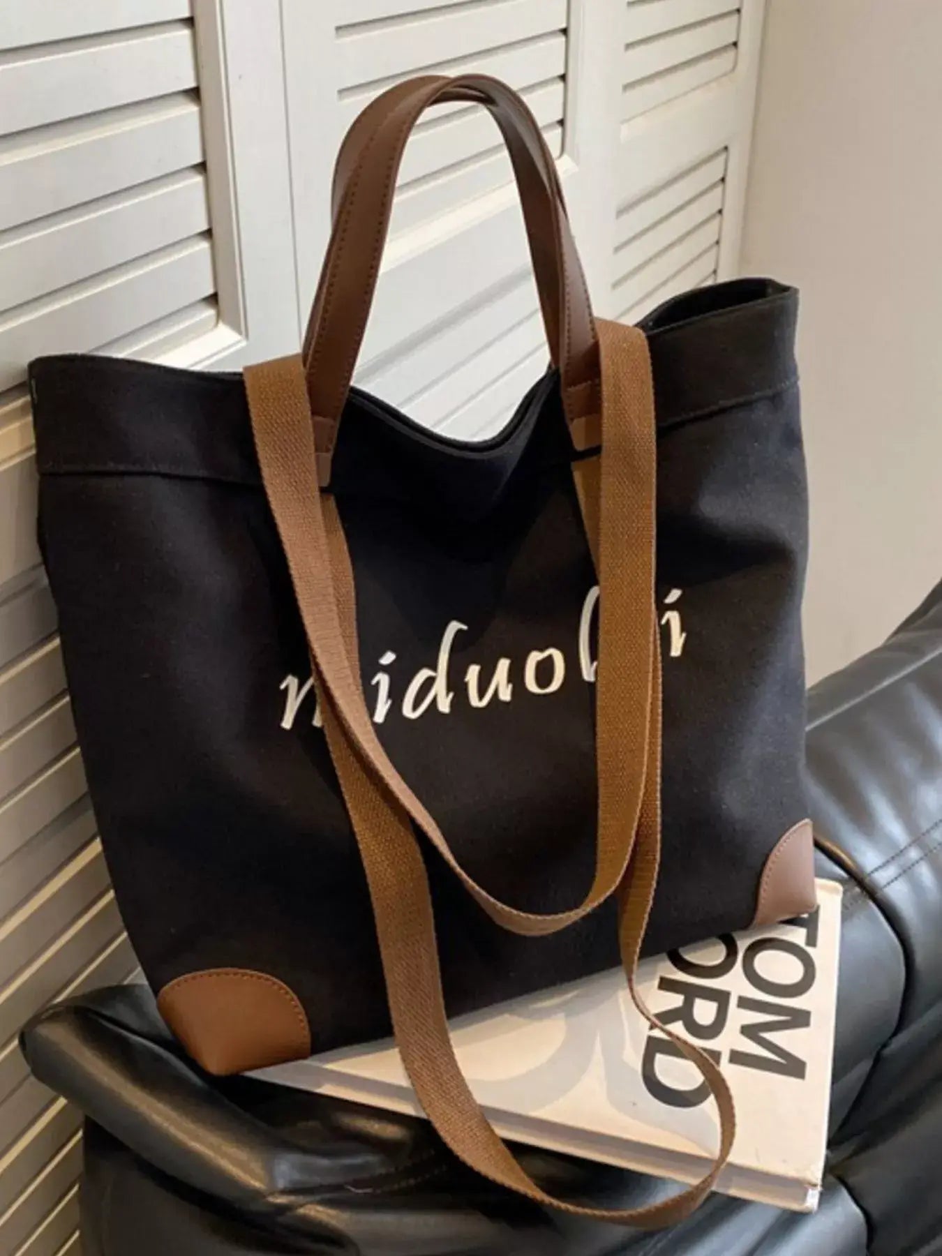 Casual Canvas Handbag - Trendsi - Flyclothing LLC