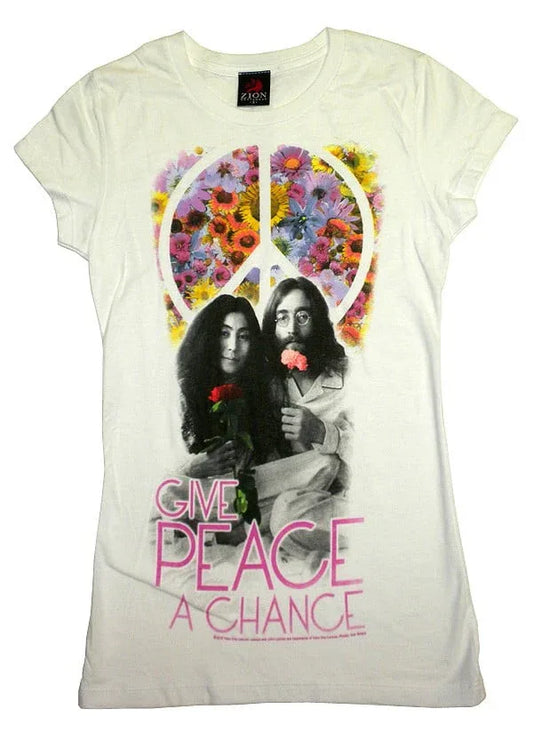 John Lennon Give Peace a Chance Tee - John Lennon - Flyclothing LLC