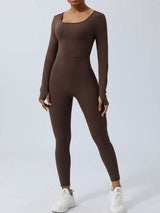 Twisted Backless Long Sleeve Jumpsuit - Trendsi - Flyclothing LLC