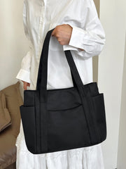 Oxford Cloth Tote Bag with Zipper - Trendsi