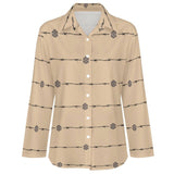Baha Ranch Son of A Bitch Barbwire Button Up Blouse