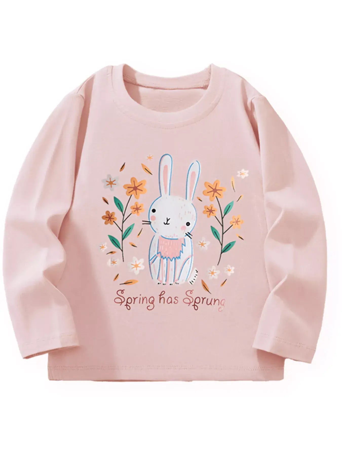 Children's Cute Rabbit Long Sleeve T-Shirt - Trendsi - Flyclothing LLC