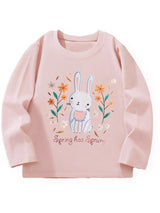 Children's Cute Rabbit Long Sleeve T-Shirt - Trendsi - Flyclothing LLC