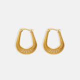 Titanium Steel U Shape Earrings - Trendsi - Flyclothing LLC