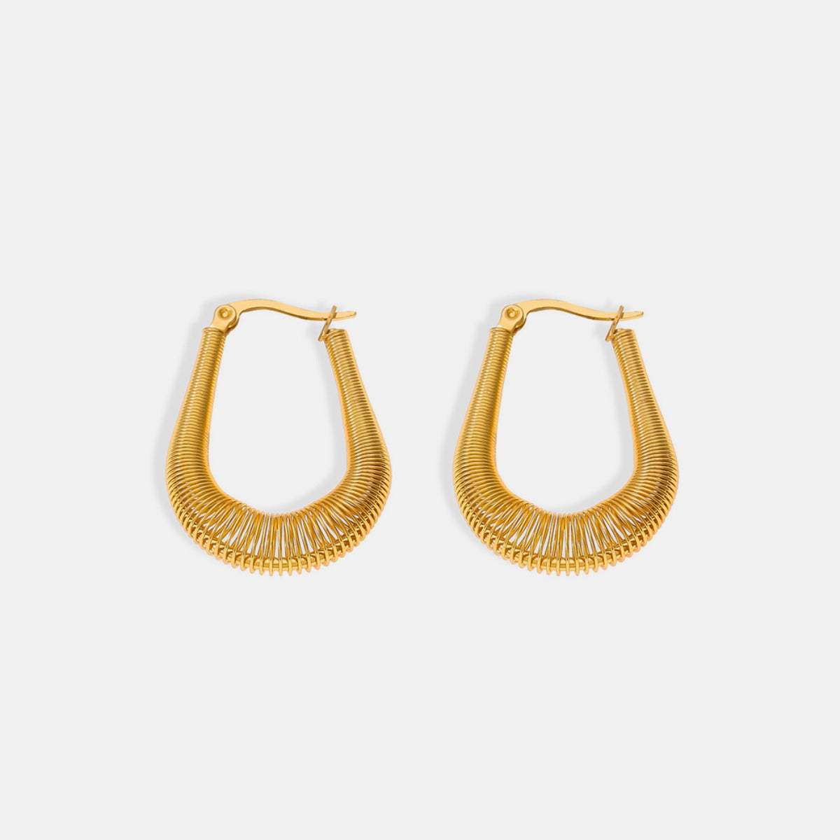 Titanium Steel U Shape Earrings - Trendsi - Flyclothing LLC