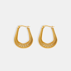 Titanium Steel U Shape Earrings