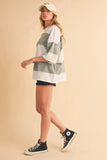 Aemi+Co Color Block Round Neck Short Sleeve T-Shirt - Trendsi