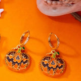 Halloween Pumpkin Drop Earrings - Trendsi - Flyclothing LLC