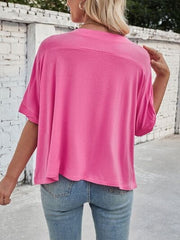 Lovelet Round Neck Half Sleeve T-Shirt - Trendsi