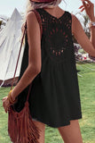 Openwork V-Neck Tank - Trendsi