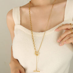 Titanium Steel Chain Necklace Trendsi