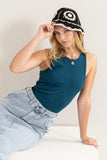 HYFVE Ribbed Round Neck Tank - Trendsi - Flyclothing LLC